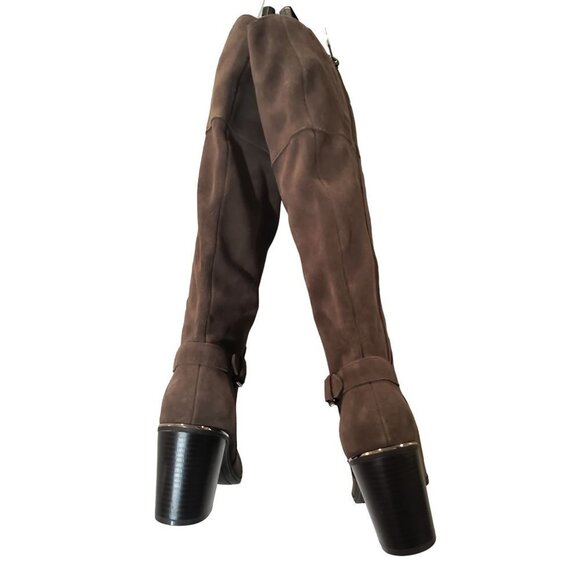 Bandolino Ollia Tall Suede Leather Block Heel Boot Women's size 9 - Picture 8 of 13